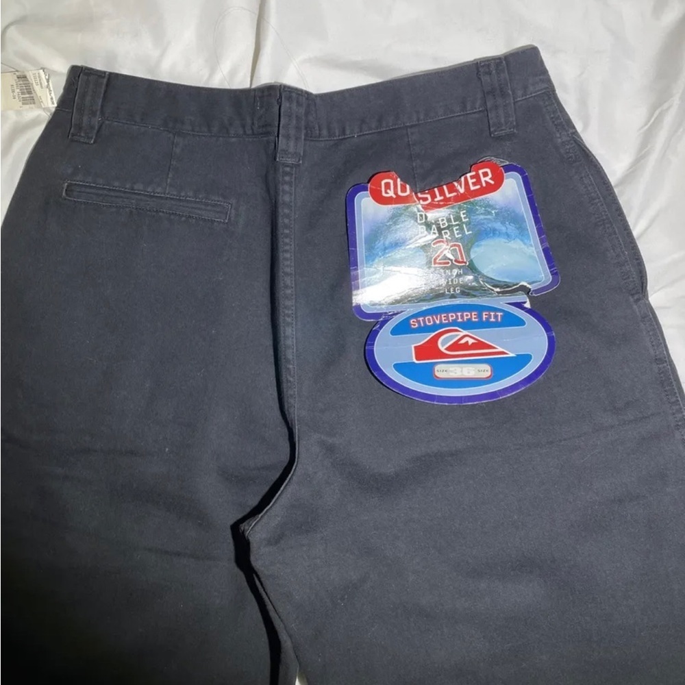 Vintage Y2K Men’s Quiksilver Double Barrel Wide Leg Black Pants - Picture 3 of 4